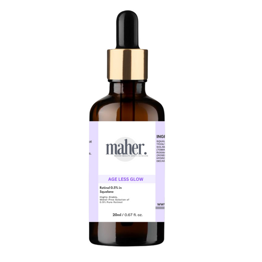 Maher Glow Ageless Glow Serum with Retinol & Squalane – Anti-Aging, Hydrating & Skin Renewal