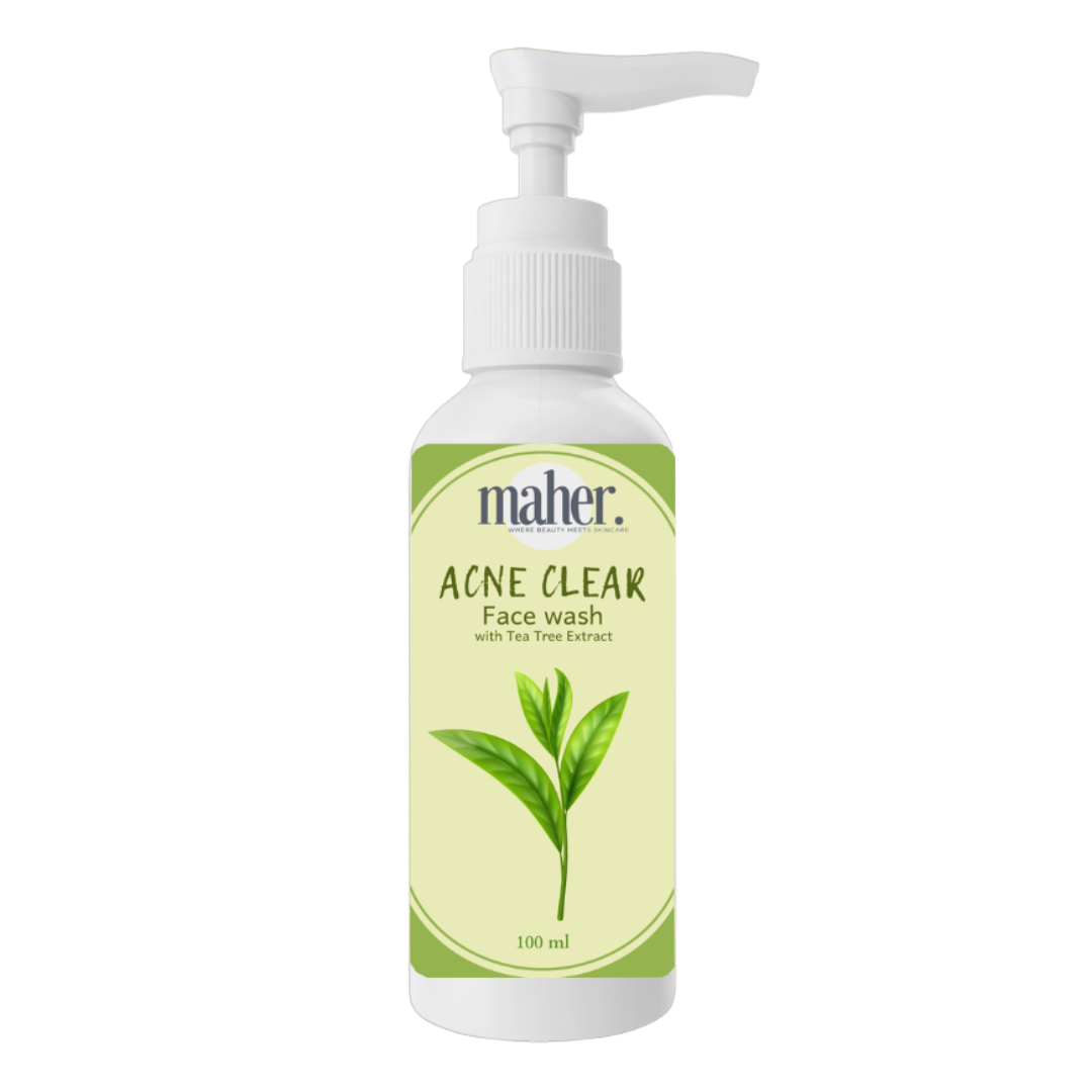 Maher Glow Acne Clear Facewash – Oil Control, Deep Cleansing & Pimple Prevention
