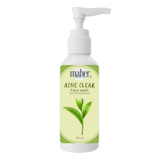 Maher Glow Acne Clear Facewash – Oil Control, Deep Cleansing & Pimple Prevention
